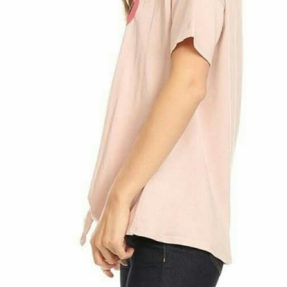 “hey Good Lookin” Tie Front Tee - Picture 2 of 6